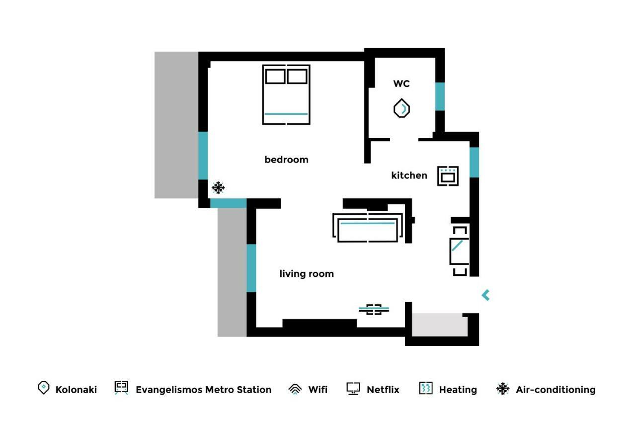 Superb 1Bd Apartment In The Heart Of Kolonaki By Upstreet Atenas Exterior foto